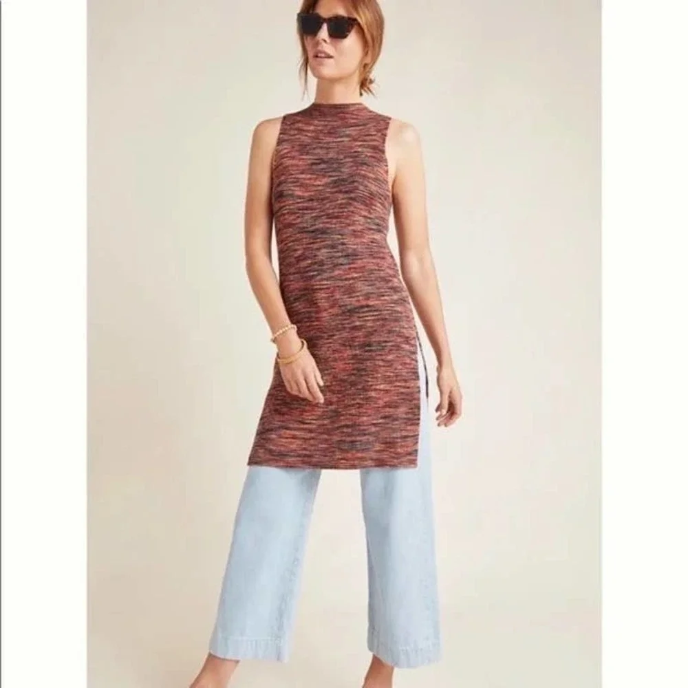 Anthropologie Tami Mock Neck Tunic In Space Dye size Medium‎
